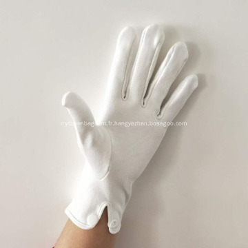 Coton blanc avec des gants de fantaisie Halloween Costume